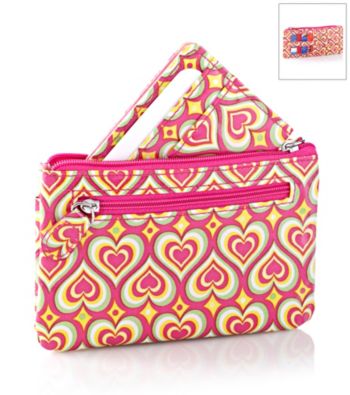 Relativity® Pink Card, Key & Coin Wallet