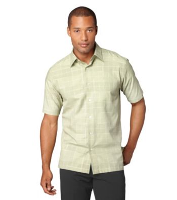 Van Heusen® Men's Melange Windowpane Plaid Woven Top
