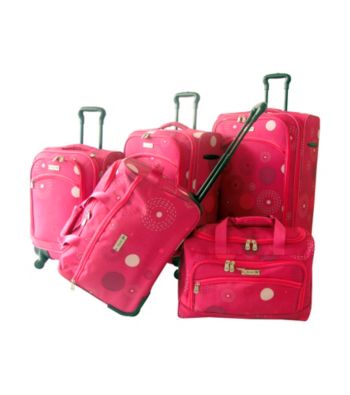 K. Rose Pink Fireworks Luggage Collection