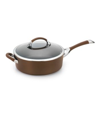 Circulon® Symmetry Chocolate 5-qt. Covered Saute Pan with Helper Handle