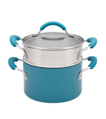 KitchenAid® Aluminum 3-qt. Peacock Covered Saucepot with Insert