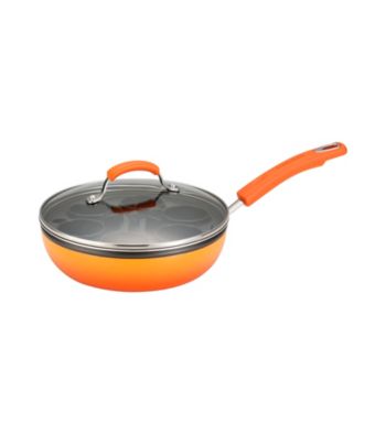 Rachael Ray® Porcelain II Orange Egg Poacher Plus
