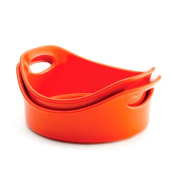 Rachael Ray® Stoneware Orange Open Bakers