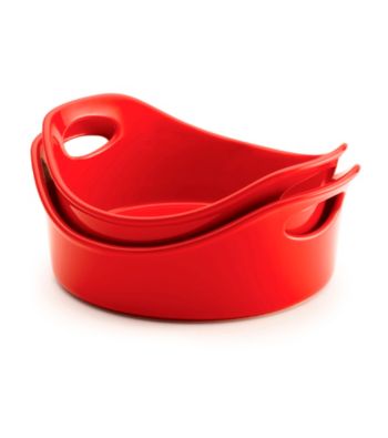 Rachael Ray® Stoneware 2-pc. Red Open Bakers Set