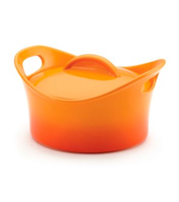 Rachael Ray® Stoneware 2.75-qt. Orange Round Covered Casserole