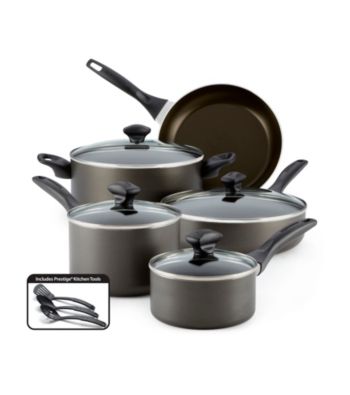 Farberware® 12-pc. Charcoal Dishwasher Safe Nonstick Cookware Set