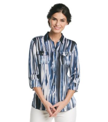 Jones New York Signature® Multi-Colored Safari Shirt