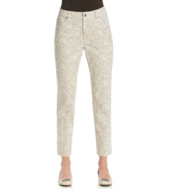 Laura Ashley® Lace Print Ankle Jean