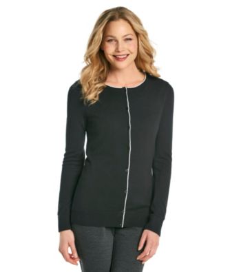 Evan-Picone® Tipped Cardigan Sweater
