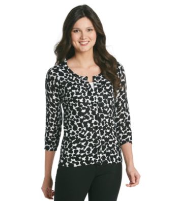 Relativity® Career Printed Cardigan