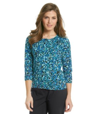 Relativity® Career Petite's Printed Cardigan