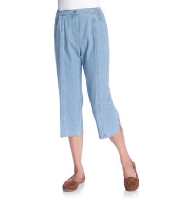 Cathy Daniels® Side Elastic Waistband Pull-On Capri