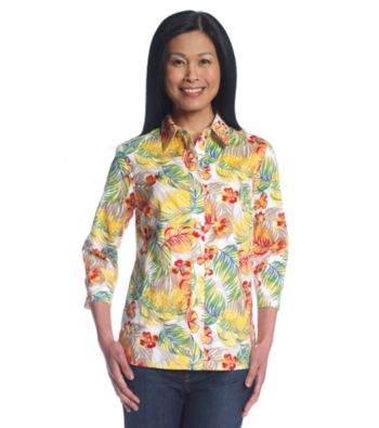 Breckenridge Tropical Printed Jaquard Shirt