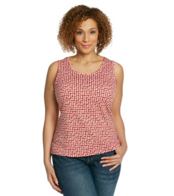 Studio Works Plus Size Dotted Sleeveless Tank