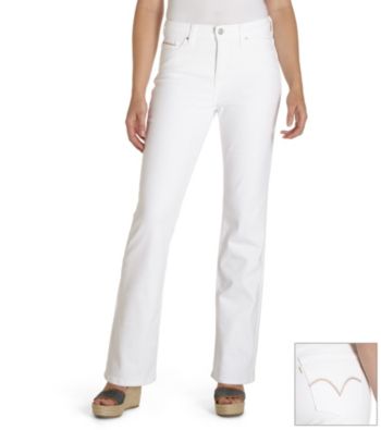 Levi's White 512 Slimming Boot Cut Jean