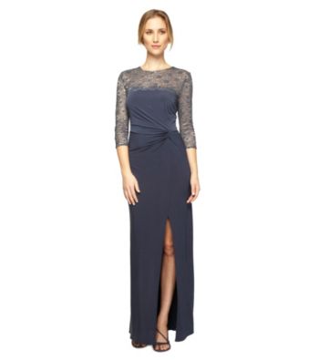 Alex Evenings® Illusion Lace Long Dress