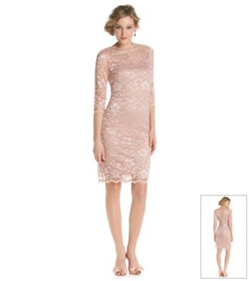 ... women dresses cocktail dresses marina lace boatneck cocktail dress