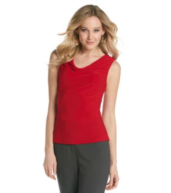 Tahari by Arthur S. Levine® Knit Drapeneck Cami
