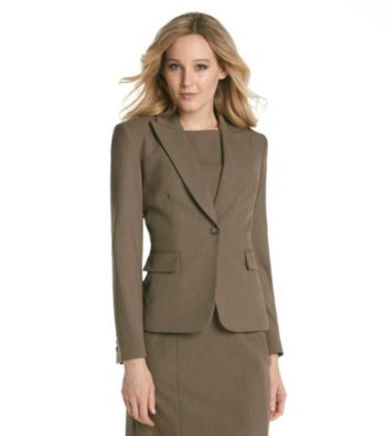 Tahari by Arthur S. Levine® Notch Collar One Button Jacket