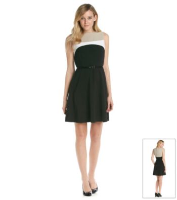 Calvin Klein Colorblock Swing Dress