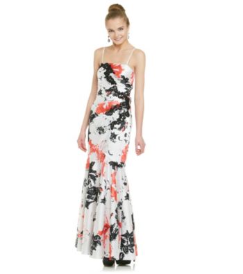 Jump® Juniors' Strapless Gown With Beaded Appliques