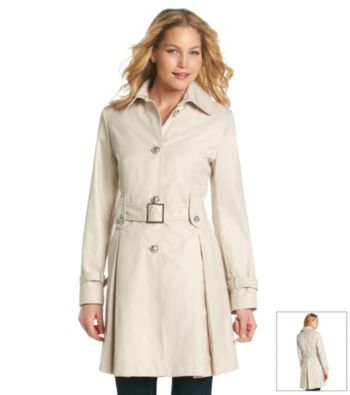 Laundry Single Breasted Belted Trench With Pleated Bottom