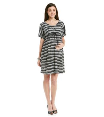 Three Seasons Maternity™ Dolman Wavy Stripe Dress