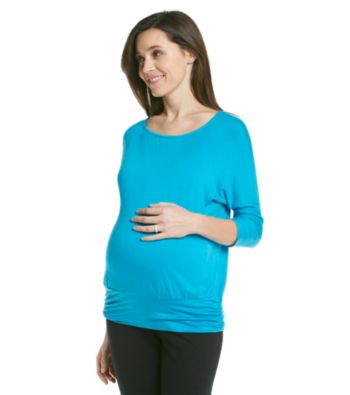 Three Seasons Maternity™ Dolman Ruched Band Bottom Top