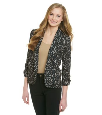 Eyeshadow® Juniors' Dot Relaxed Blazer