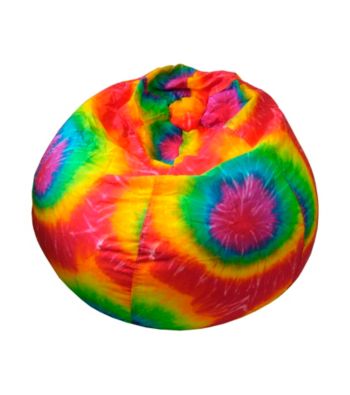 Gold Medal Tie Dye Denim Look Bean Bag with Cargo Pocket