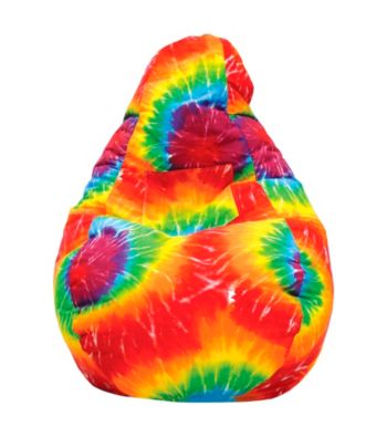 Gold Medal Tye Dye Demin Look Bean Bag with Pocket
