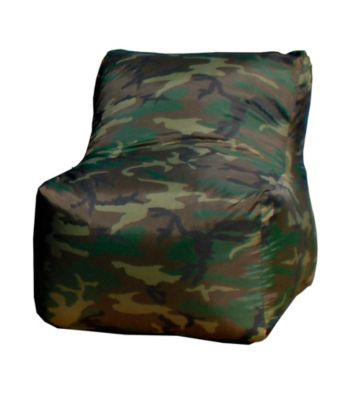 Gold Medal Small Camouflage Sectional Bean Bag Chair