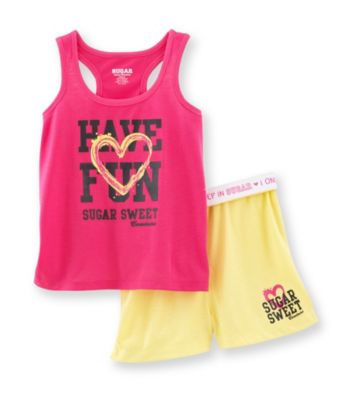 Sugar Sweet Girls' 5-16 Pink/Yellow 