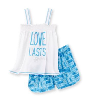 Sugar Sweet Girls' 5-16 White/Blue 