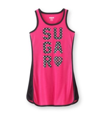 Sugar Sweet Girls' 5-16 Pink Polka-Dot Tank Dorm