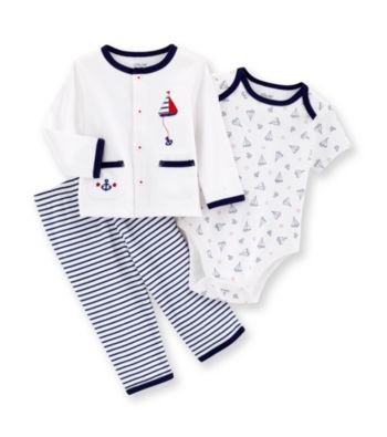 Little Me® Baby Boys' Navy Sail Boat Take-Me-Home Set