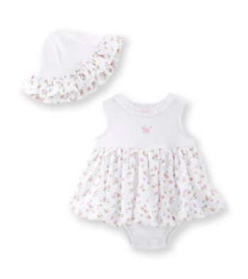 Little Me® Baby Girls' Rose Popover and Hat