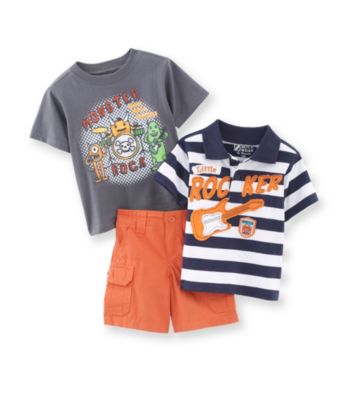 Nannette® Baby Boys' Orange 3-pc. Rocker Set