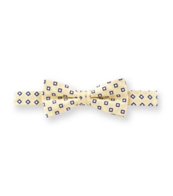 Statements Boys' Yellow/Navy Small Checker Bowtie
