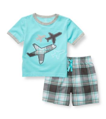 Carter's® Boys' 2T-4T Blue 2-pc. Airplanes Shortset