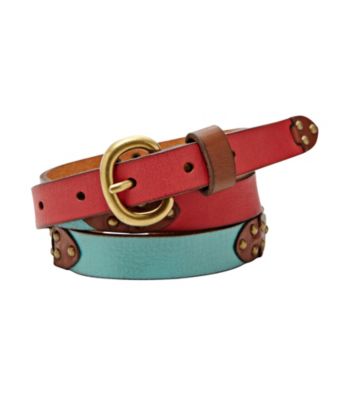 Fossil®® Colorblock Jean Belt