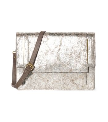 Vince Camuto® Cream Silver Autumn Clutch