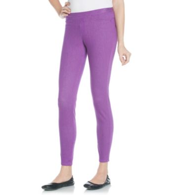 HUE® Passion Purple Denim Leggings