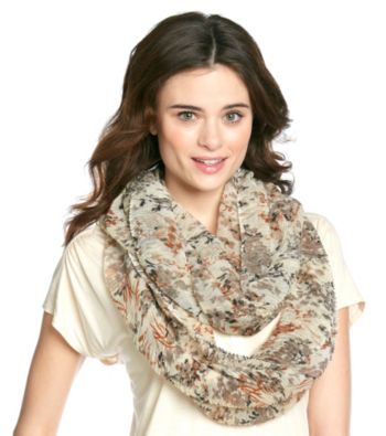 Cejon® Floral Rouched Infinity Loop