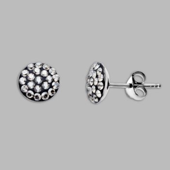 Impressions® Sterling Silver and Crystal Earrings
