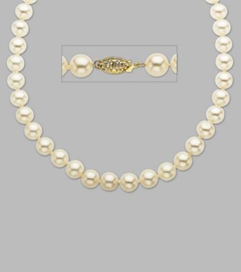 14K Yellow Gold and Freshwater Pearl Strand Necklace