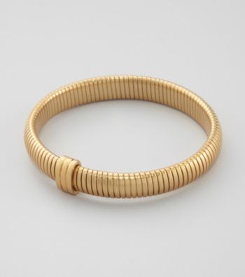 Lauren Ralph Lauren Snake Chain Matte 14K Gold Plated Bracelet