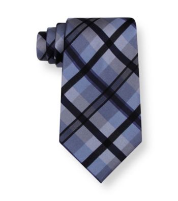 Calvin Klein Men's Big & Tall Black Pavo Wardrobe Tie