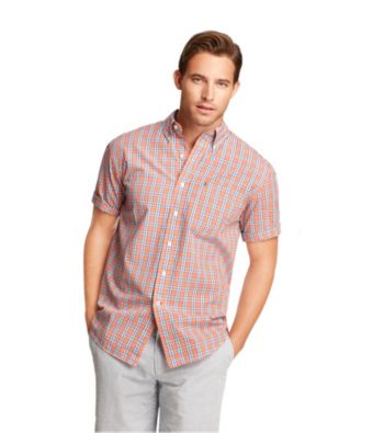 Izod® Men's Short Sleeve Plaid Woven
