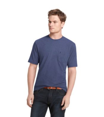 Izod® Men's Navy Stitch Short Sleeve Solid Jersey Tee